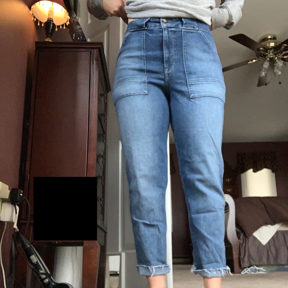hollister mom jeans